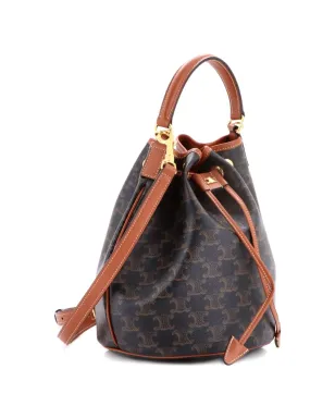 Celine Clara Triomphe コーテッドキャンバス バケットバッグ - サムネイル3
