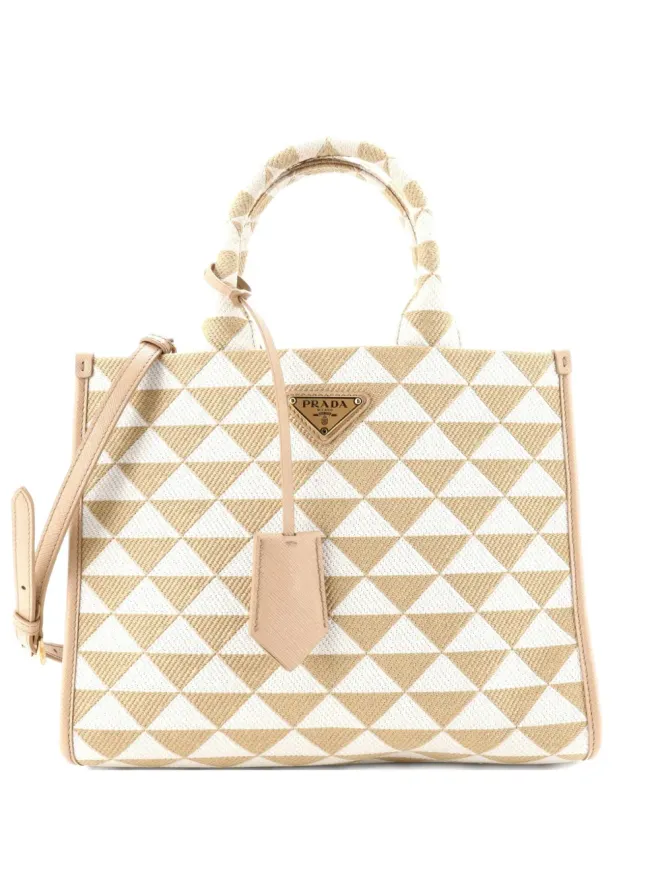 Prada Pre-Owned Prada Pre-Owned Symbole Shopper Jacquard 小型トートバッグの商品画像