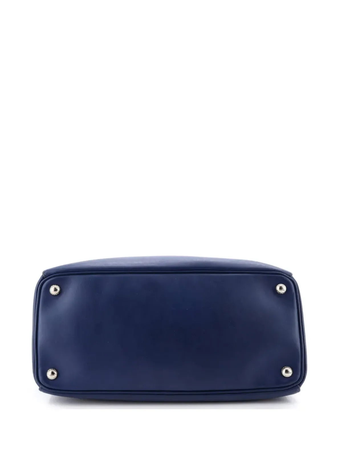 Prada Pre-Owned ガレリア ダブルジップ トート レザー サッチェル - ブルー - 画像4