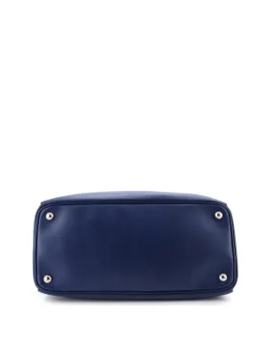 Prada Pre-Owned ガレリア ダブルジップ トート レザー サッチェル - ブルー - サムネイル4