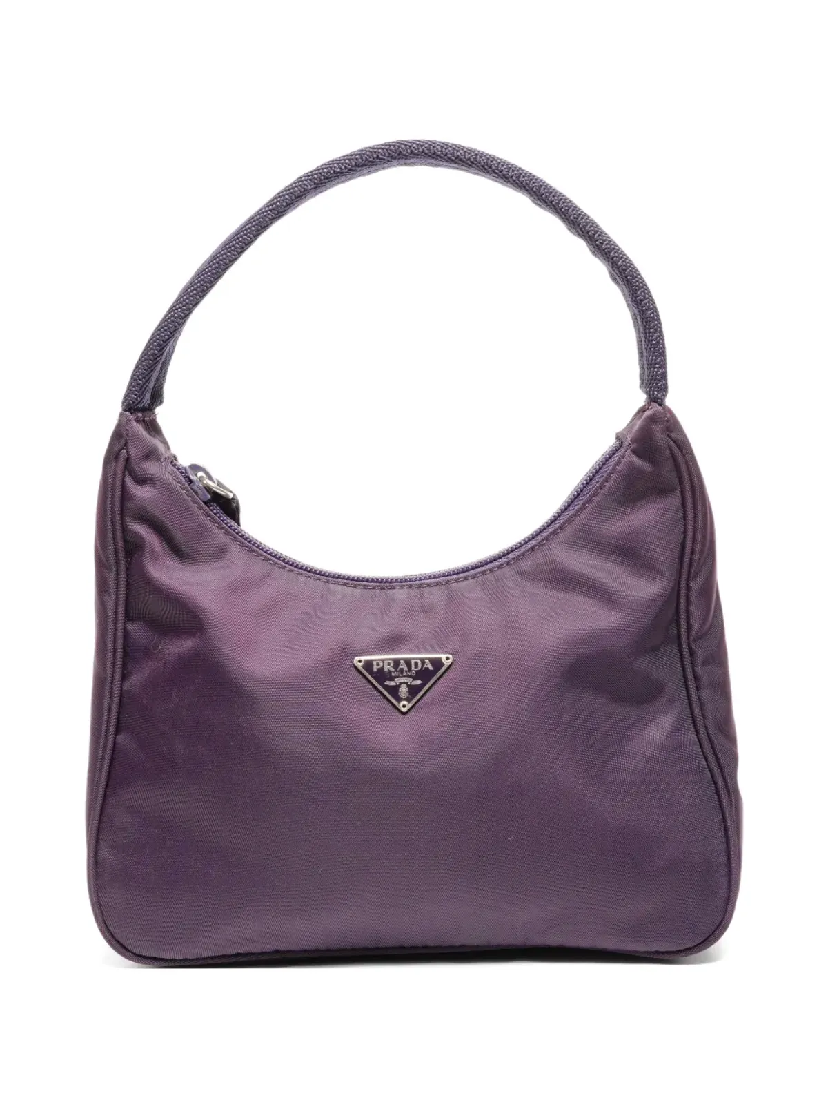 Prada Pre-Owned 1990 logo-appliqué handbag - Purple - 画像1