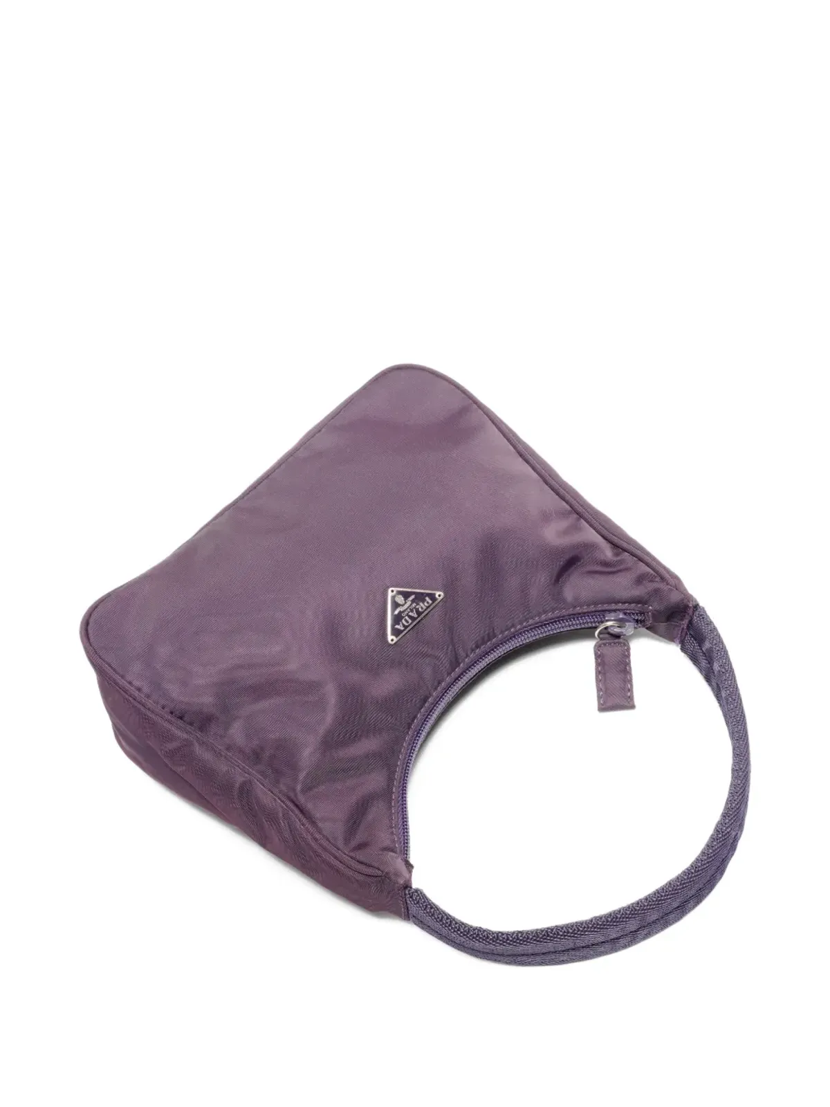 Prada Pre-Owned 1990 logo-appliqué handbag - Purple - 画像3
