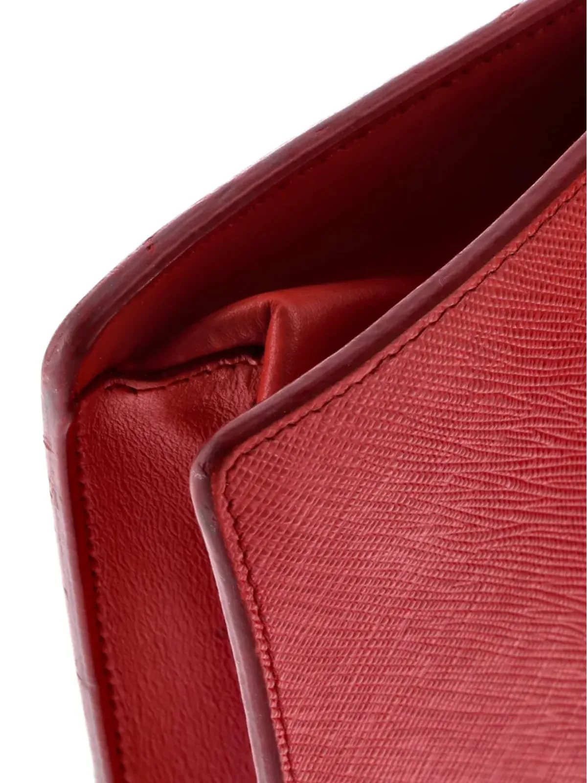 Prada Pre-Owned モノクローム エンベロープ サフィアーノ ミニ カーフ クロスボディバッグ - 画像5