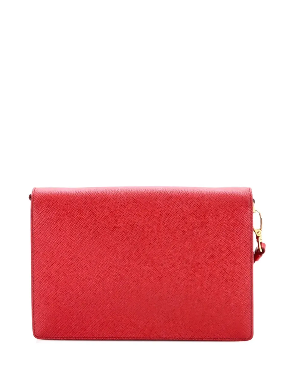 Prada Pre-Owned モノクローム エンベロープ サフィアーノ ミニ カーフ クロスボディバッグ - 画像2