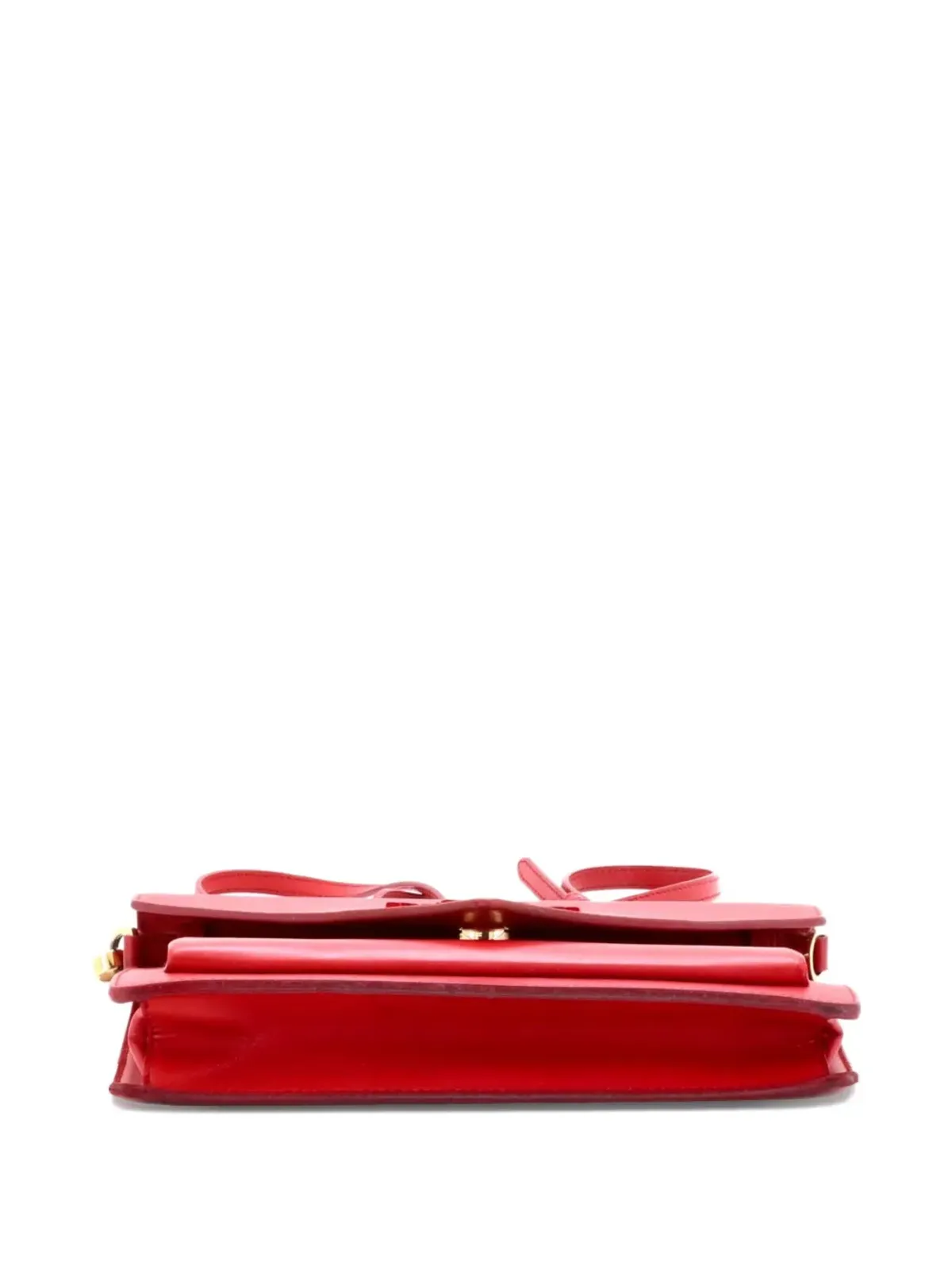 Prada Pre-Owned モノクローム エンベロープ サフィアーノ ミニ カーフ クロスボディバッグ - 画像4