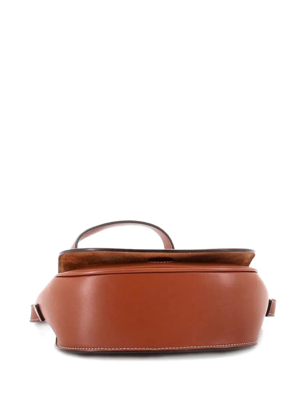 Celine Pre-Owned キュイール・トリオンフ・フォルコ バッグ レザー クロスボディバッグ ブラウン - 画像4