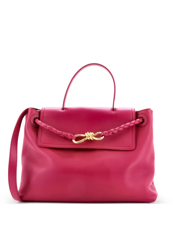 Bottega Veneta Pre-Owned Bottega Veneta Pre-Owned Ciao Ciao トップハンドルバッグ レザー Intrecciatoディテール ミディアム サッチェルの商品画像