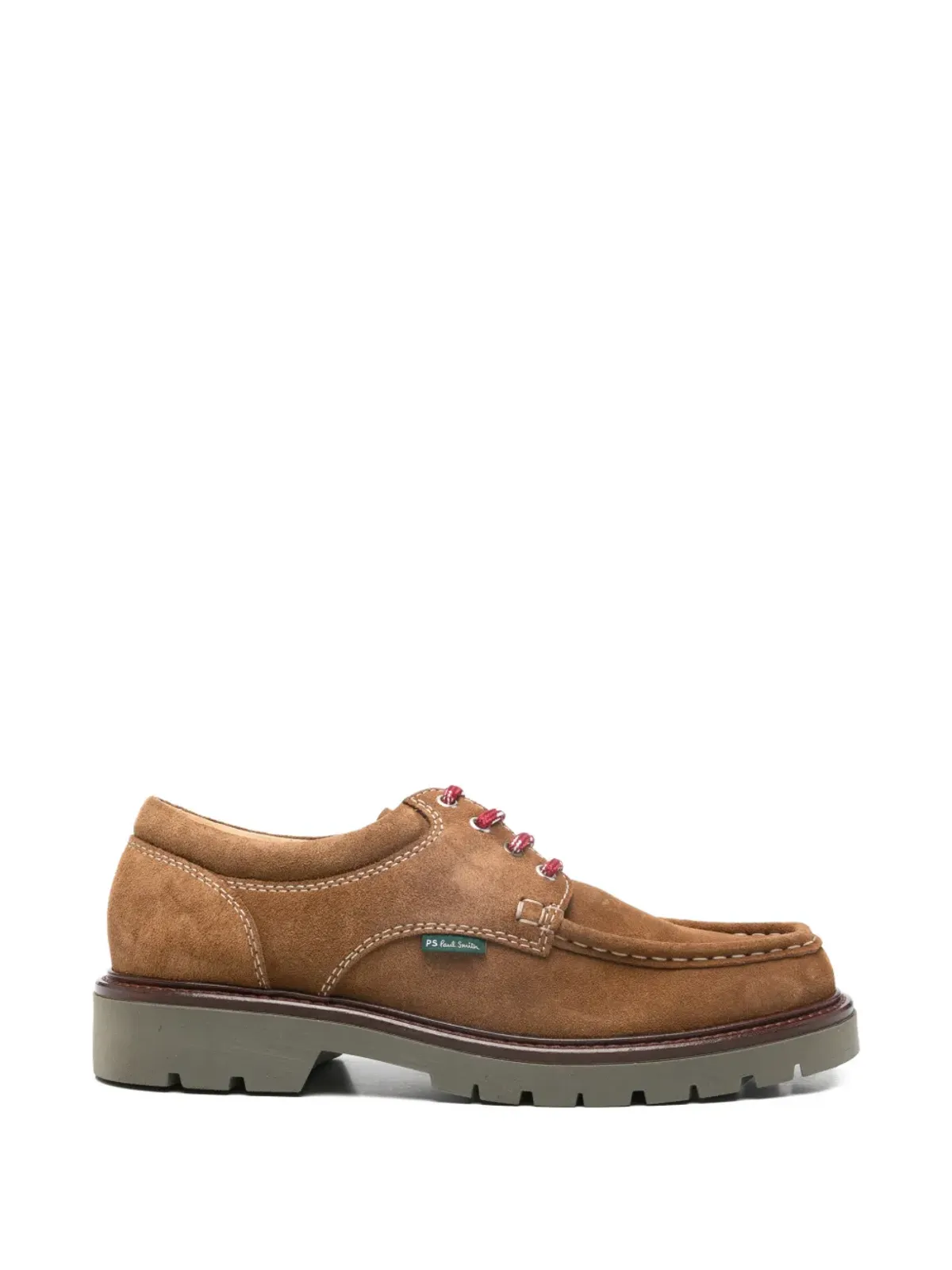 PS Paul Smith Rooster suede Derby shoes - Brown - 画像1