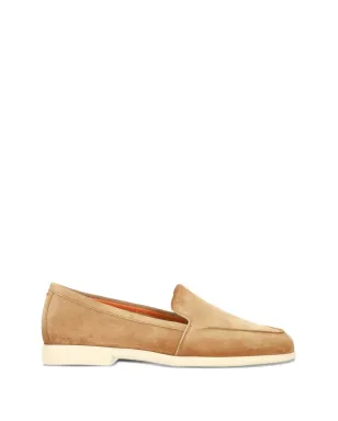 Santoni アーモンドスエード ローファー - サムネイル1