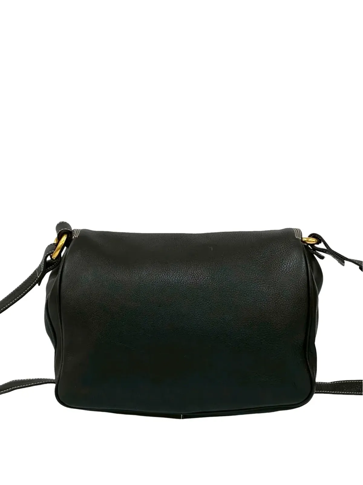 Loewe Pre-Owned レザー アナグラム フラップ クロスボディバッグ - 画像3
