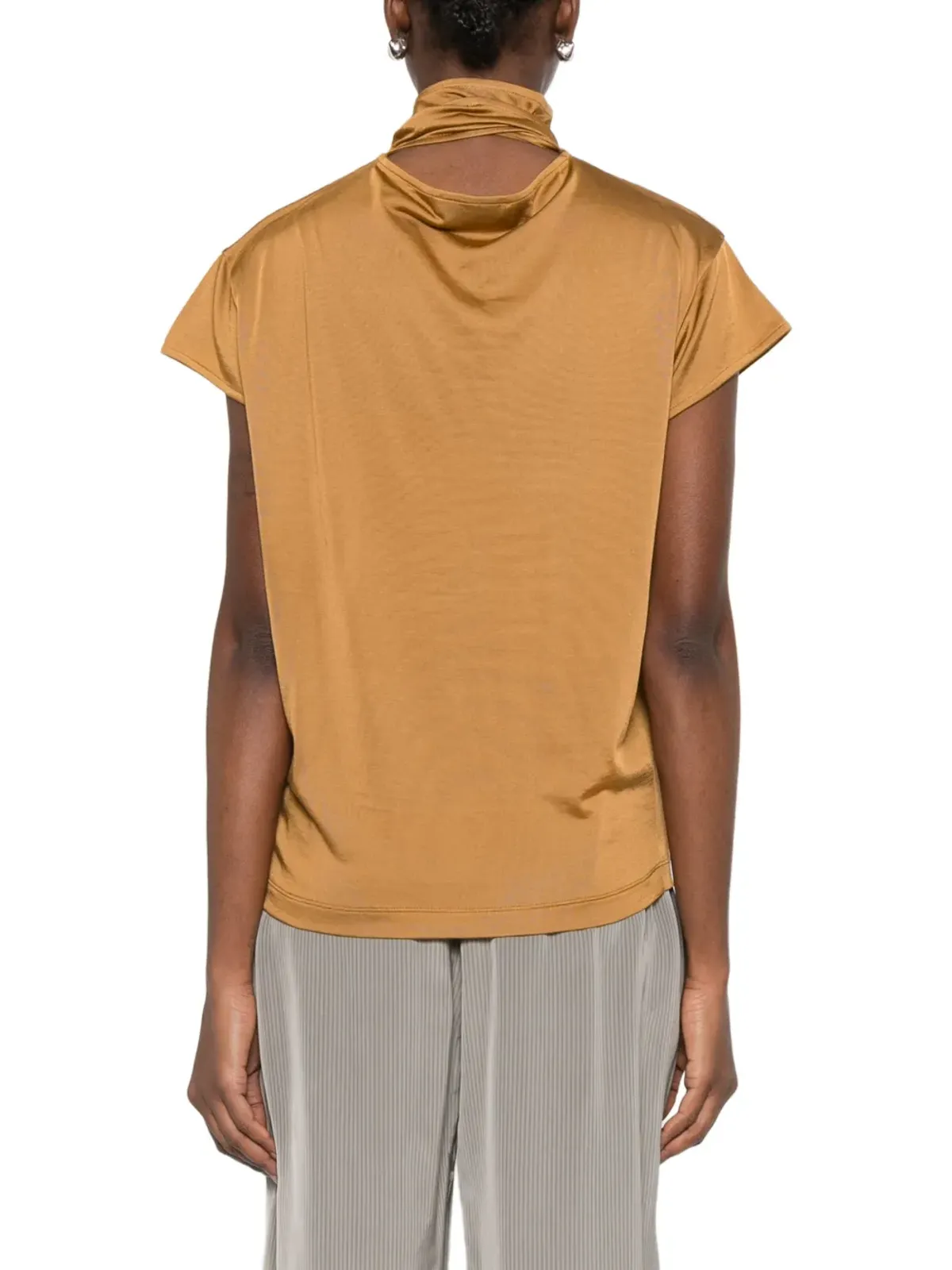 LEMAIRE タイネック半袖Tシャツ - 画像4