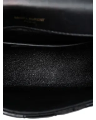 Saint Laurent Pre-Owned 2018年 小型 パテント モノグラム ヴィッキー チェーンバッグ クロスボディ ブラック - サムネイル5