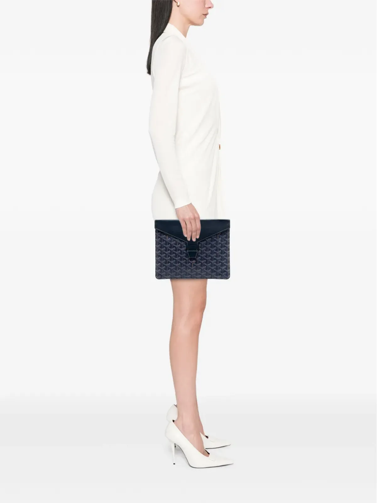 Goyard ビンテージ 2018 Goyardine Camondo II クラッチバッグ - ブルー - 画像2