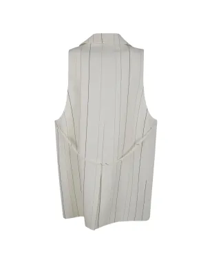 Semicouture striped button waistcoat - Neutrals - サムネイル2