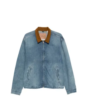 Levi's テクスチャードカラー ジップアップジャケット ブルー - サムネイル1