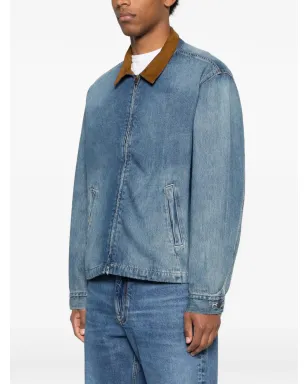 Levi's テクスチャードカラー ジップアップジャケット ブルー - サムネイル3