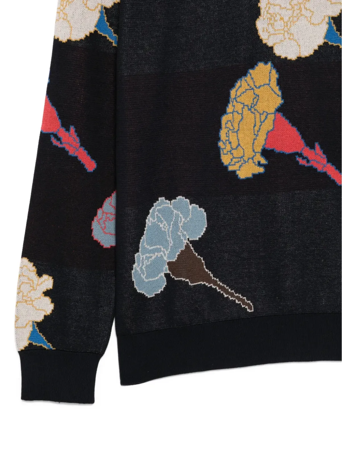 PS Paul Smith カーネーション花柄 クルーネック セーター - 画像3