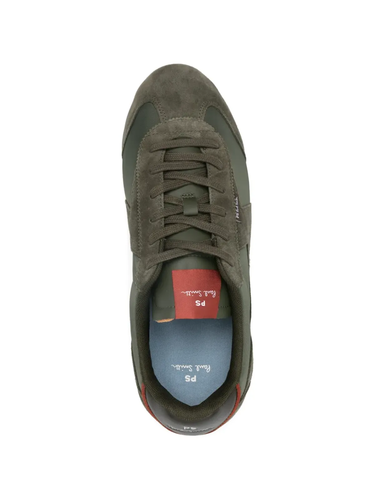 PS Paul Smith Atlanta suede-panel sneakers - Green - 画像4