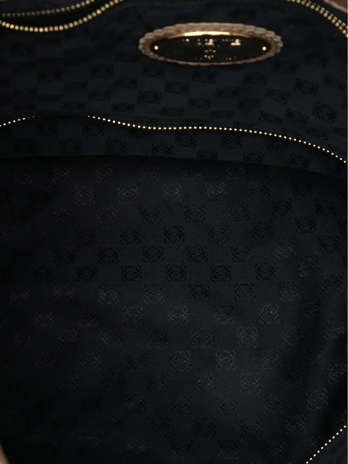 Loewe Pre-Owned ナッパレザー Aire ホーボーバッグ - ゴールド - 画像5