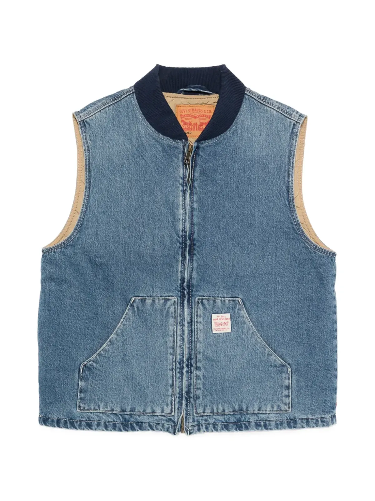 Levi's ジップアップ ノースリーブ ジレ - 画像1
