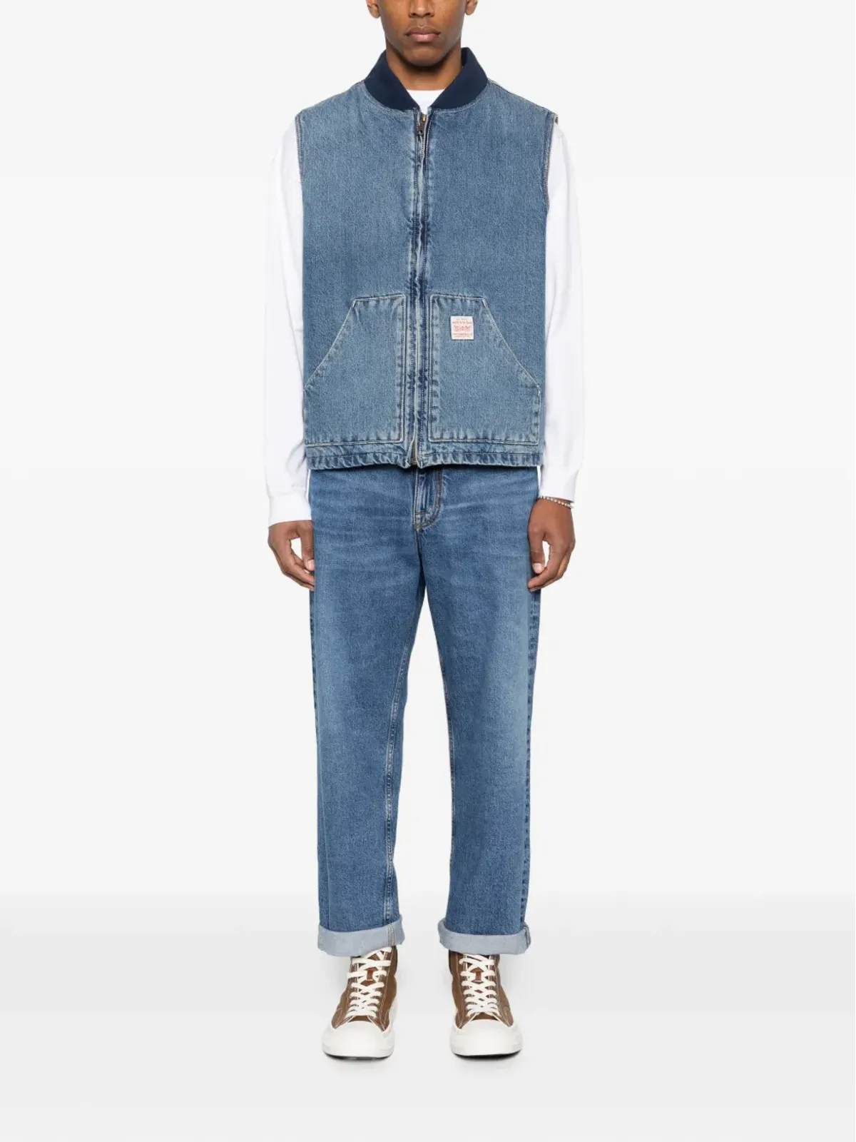Levi's ジップアップ ノースリーブ ジレ - 画像2