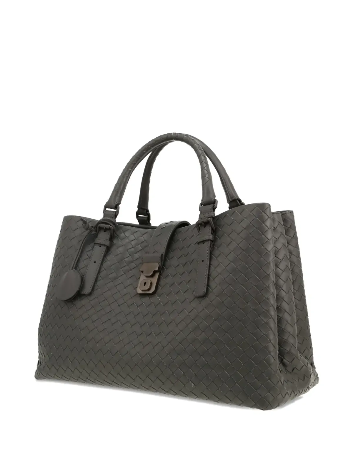 Bottega Veneta ヴィンテージ Roma intrecciato レザートートバッグ - 画像5