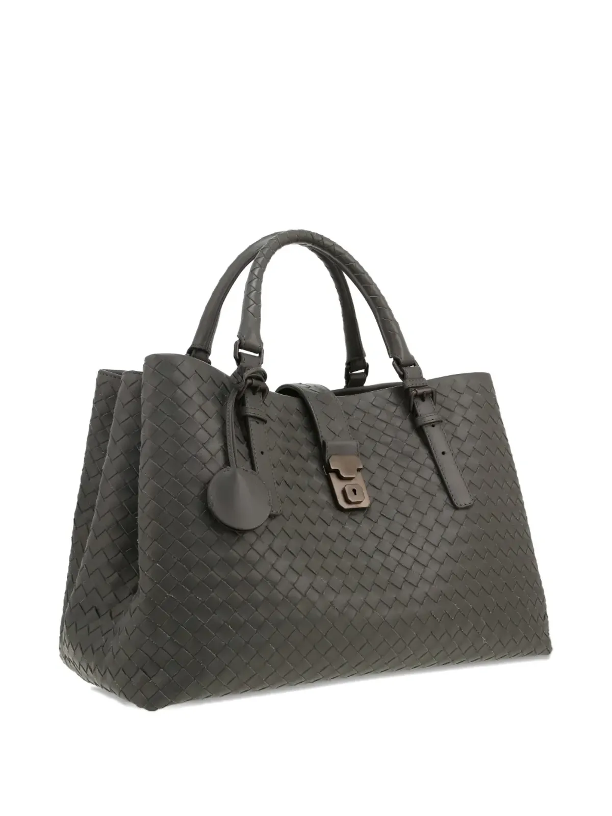 Bottega Veneta ヴィンテージ Roma intrecciato レザートートバッグ - 画像4