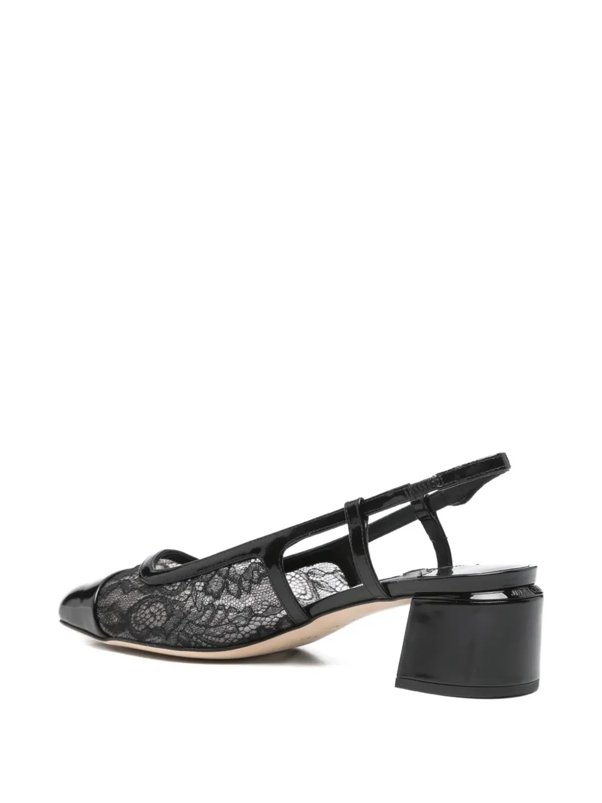 Jimmy Choo エリサ レースディテール ブロックヒール パンプス - 画像3
