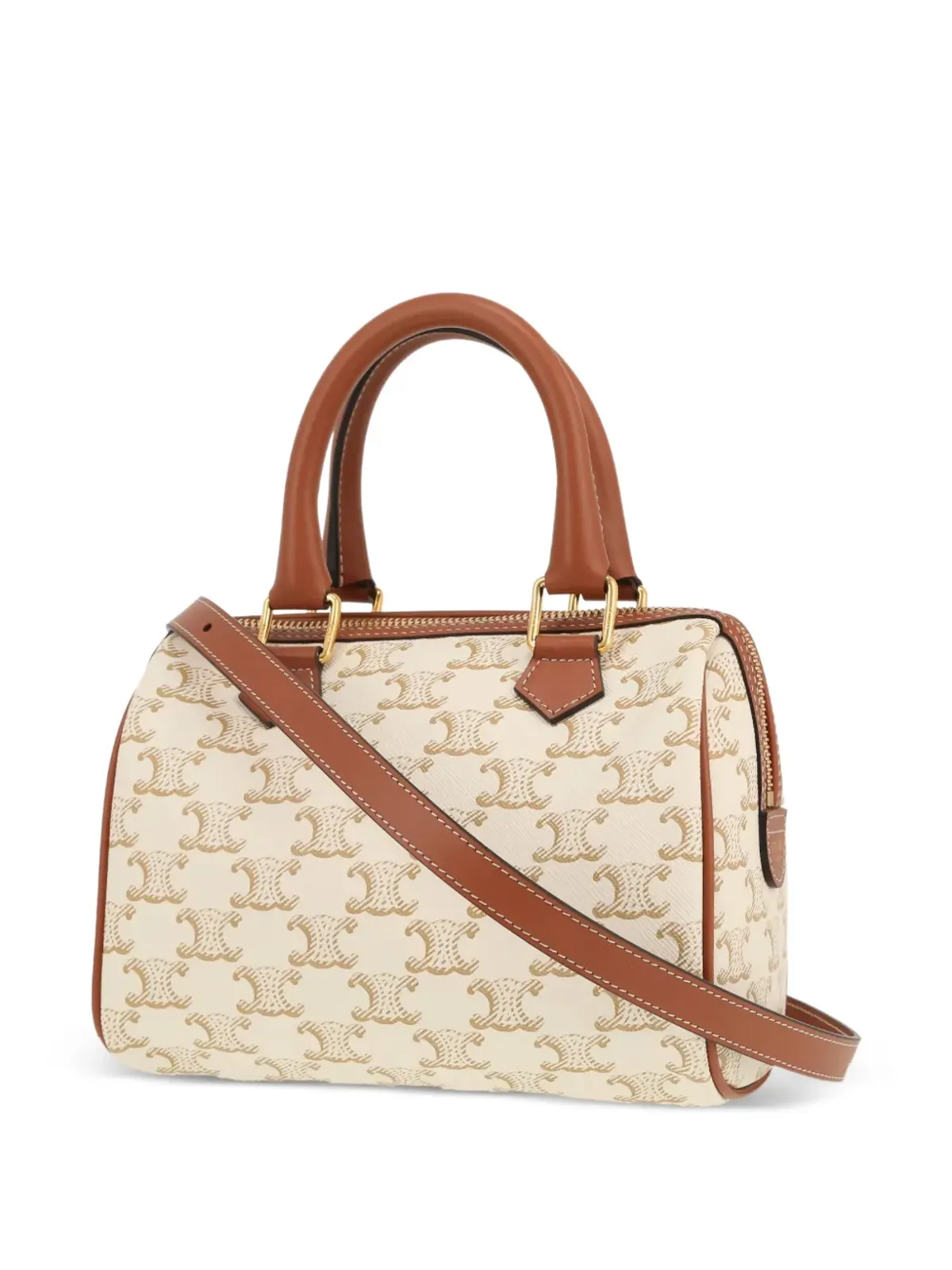 Celine ヴィンテージ 2020s ボストン Triomphe トートバッグ - Neutrals - 画像5