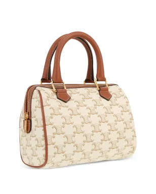 Celine ヴィンテージ 2020s ボストン Triomphe トートバッグ - Neutrals - サムネイル3
