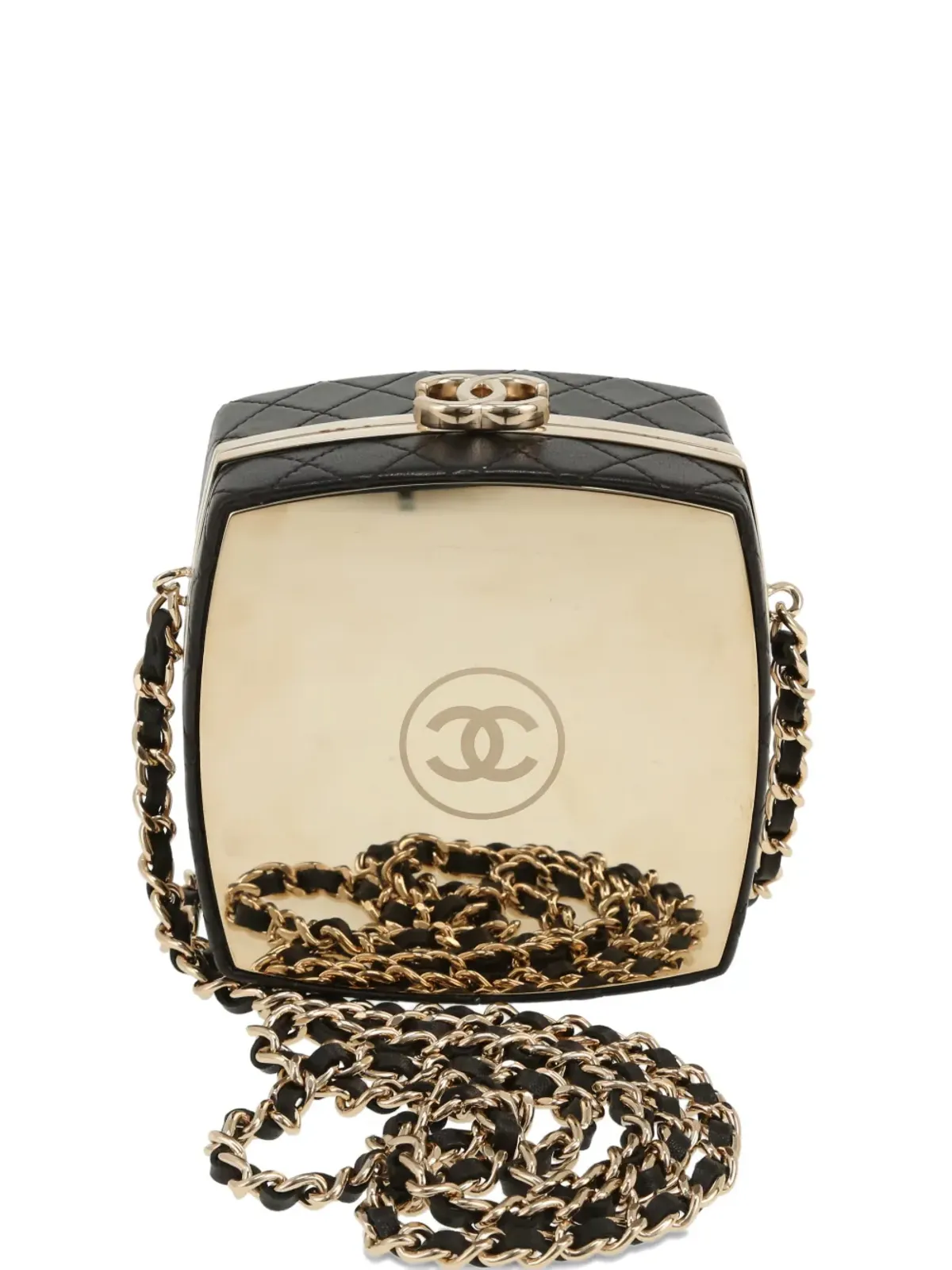 CHANEL Pre-Owned キルテッドチェーン クラッチバッグ - ブラック - 画像1