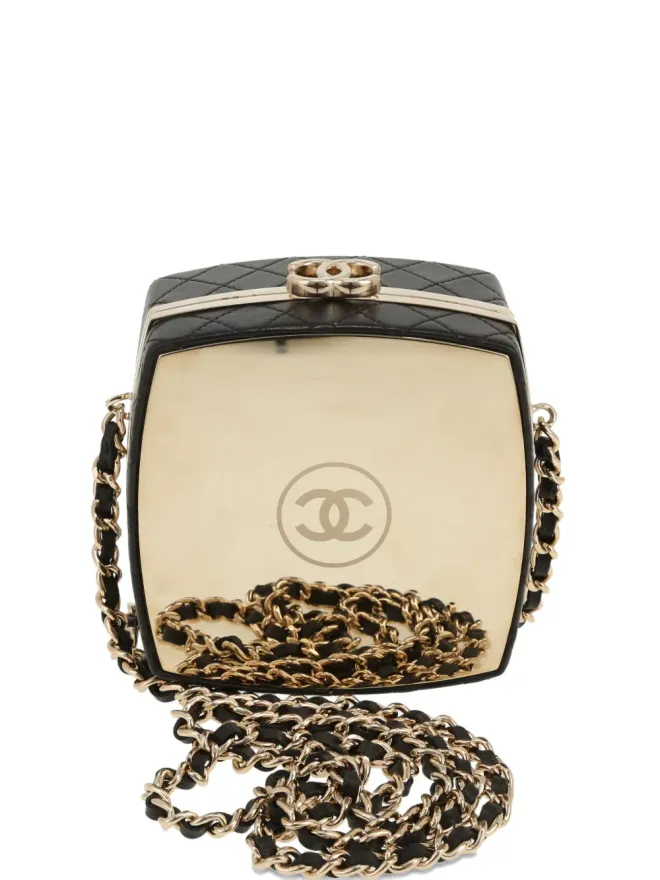 CHANEL Pre-Owned CHANEL Pre-Owned キルテッドチェーン クラッチバッグ - ブラックの商品画像