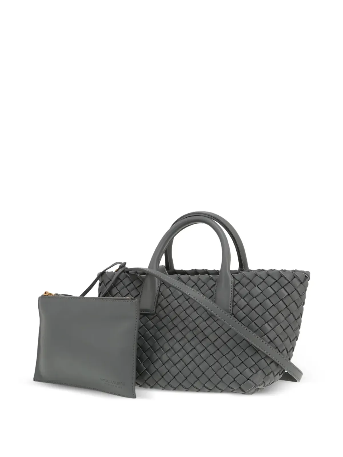 Bottega Veneta Pre-Owned Cabatイントレチャート トートバッグ - グレー - 画像5