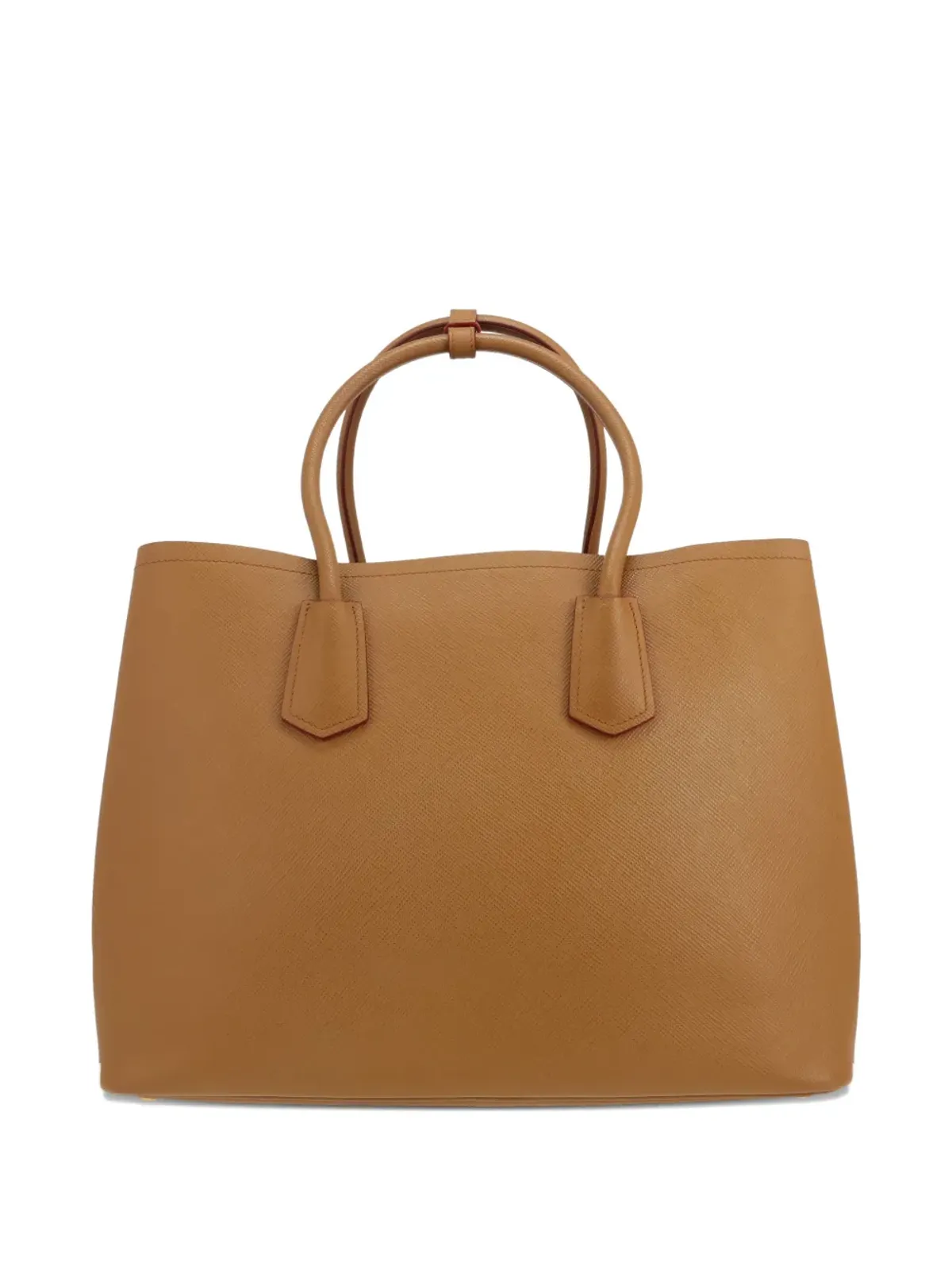 Prada Pre-Owned 2020s ダブルレザー トートバッグ - ブラウン - 画像2