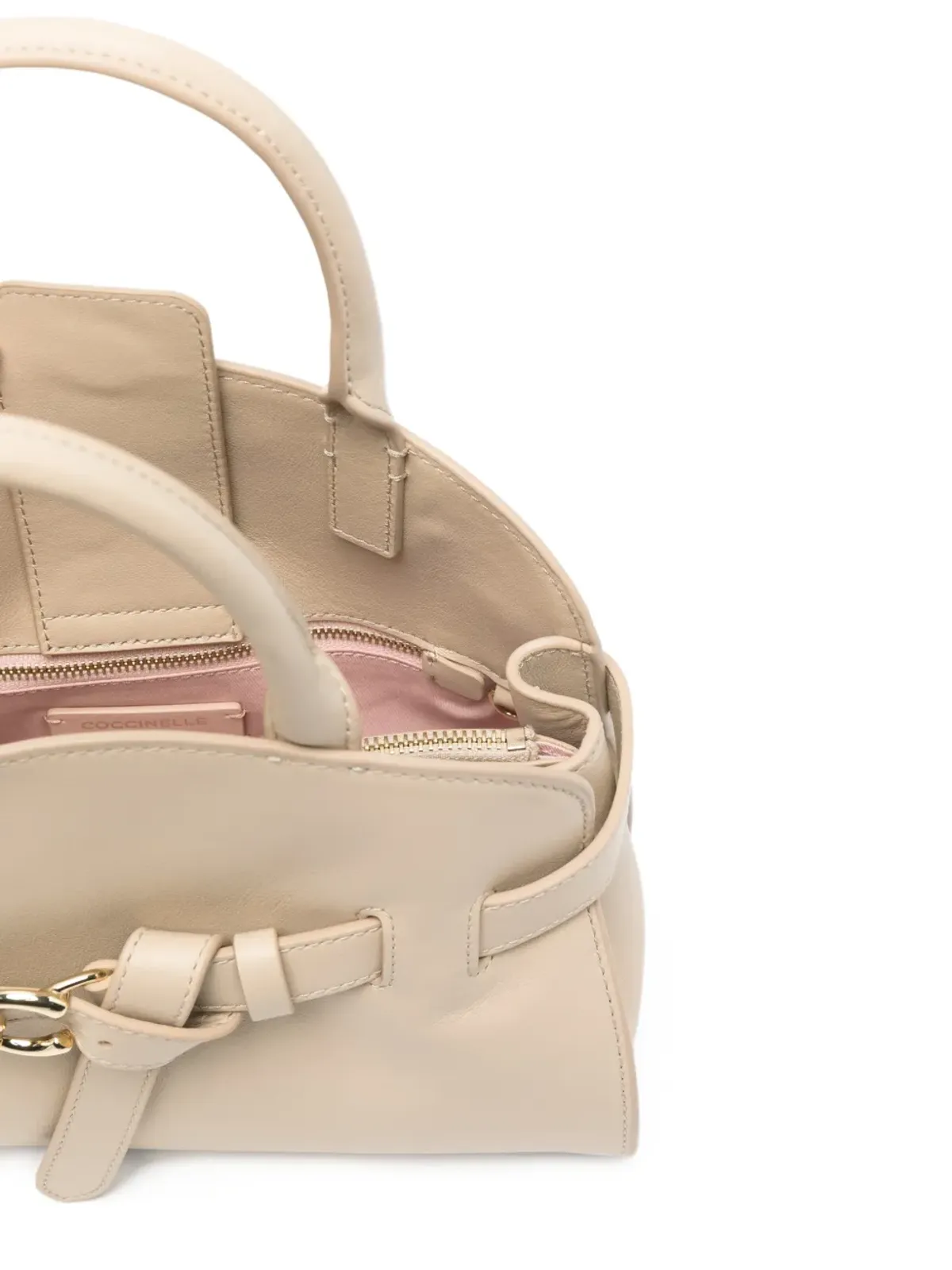 Coccinelle バックル付きトップハンドル トートバッグ - 画像5