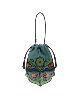ETRO カリスペラ ビーズ付き フリンジ バケットバッグ - サムネイル1
