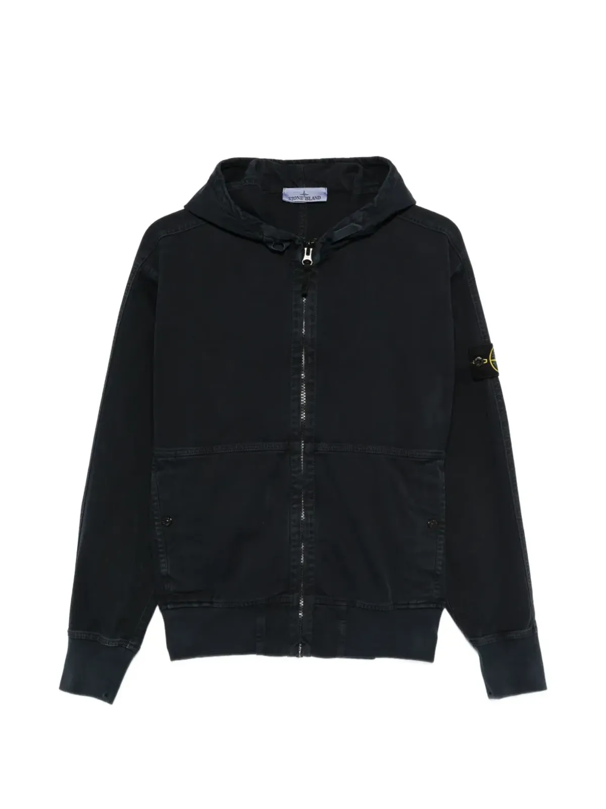 Stone Island フード付きジップスウェット - 画像1
