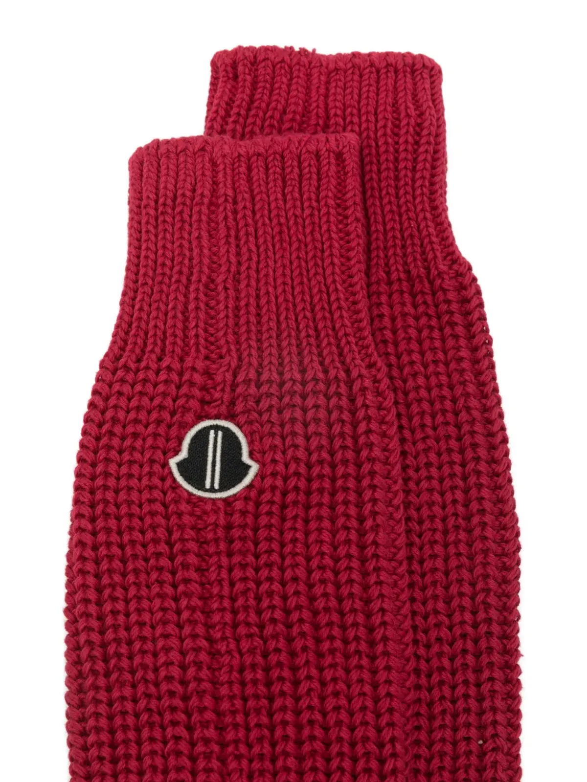 Moncler + Rick Owens ハイキング ロゴパッチ ソックス - レッド - 画像2