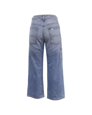 Nili Lotan cropped flared distressed jeans - Blue - サムネイル2
