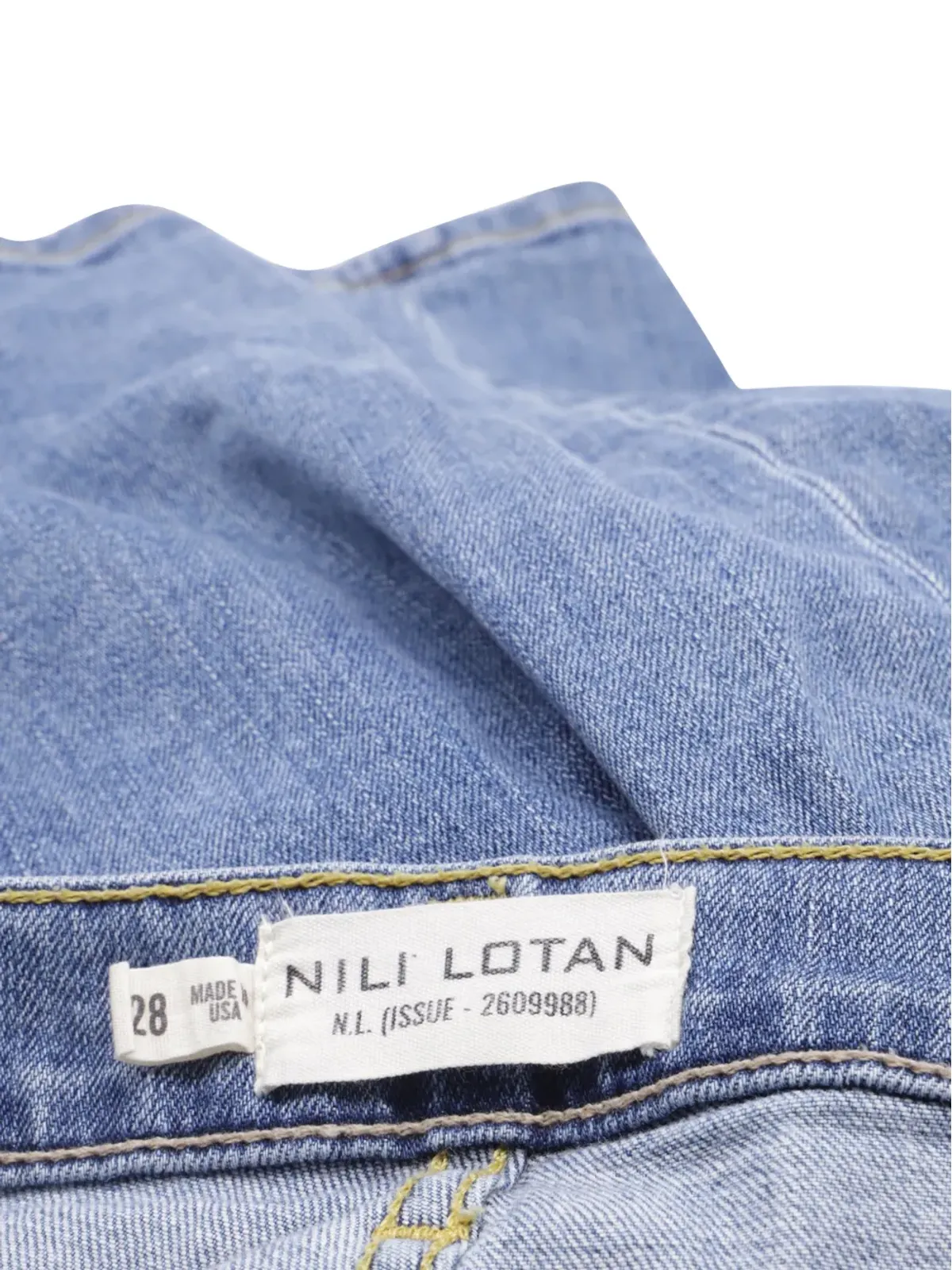 Nili Lotan cropped flared distressed jeans - Blue - 画像3