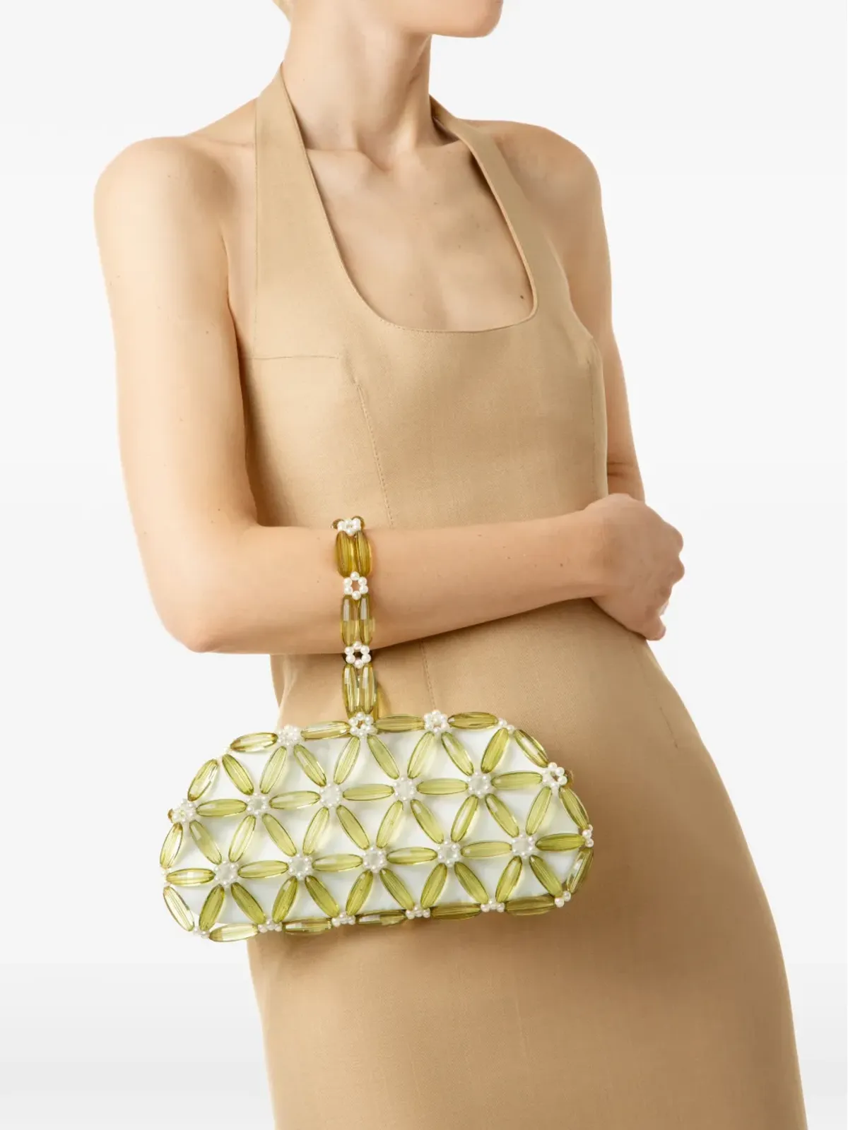 0711 Tebea beaded tote bag - 画像2