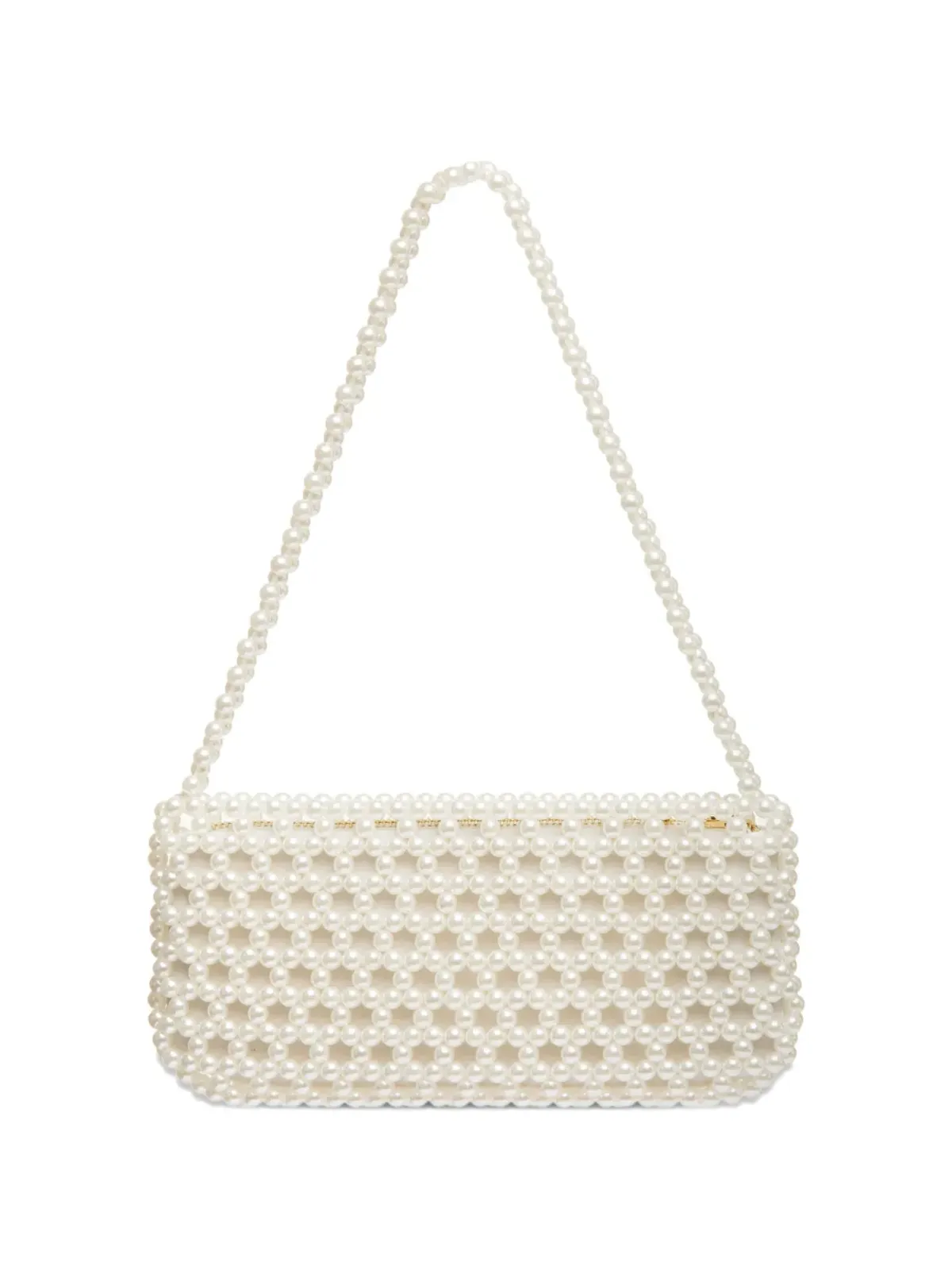 0711 May beaded shoulder bag - Neutrals - 画像3