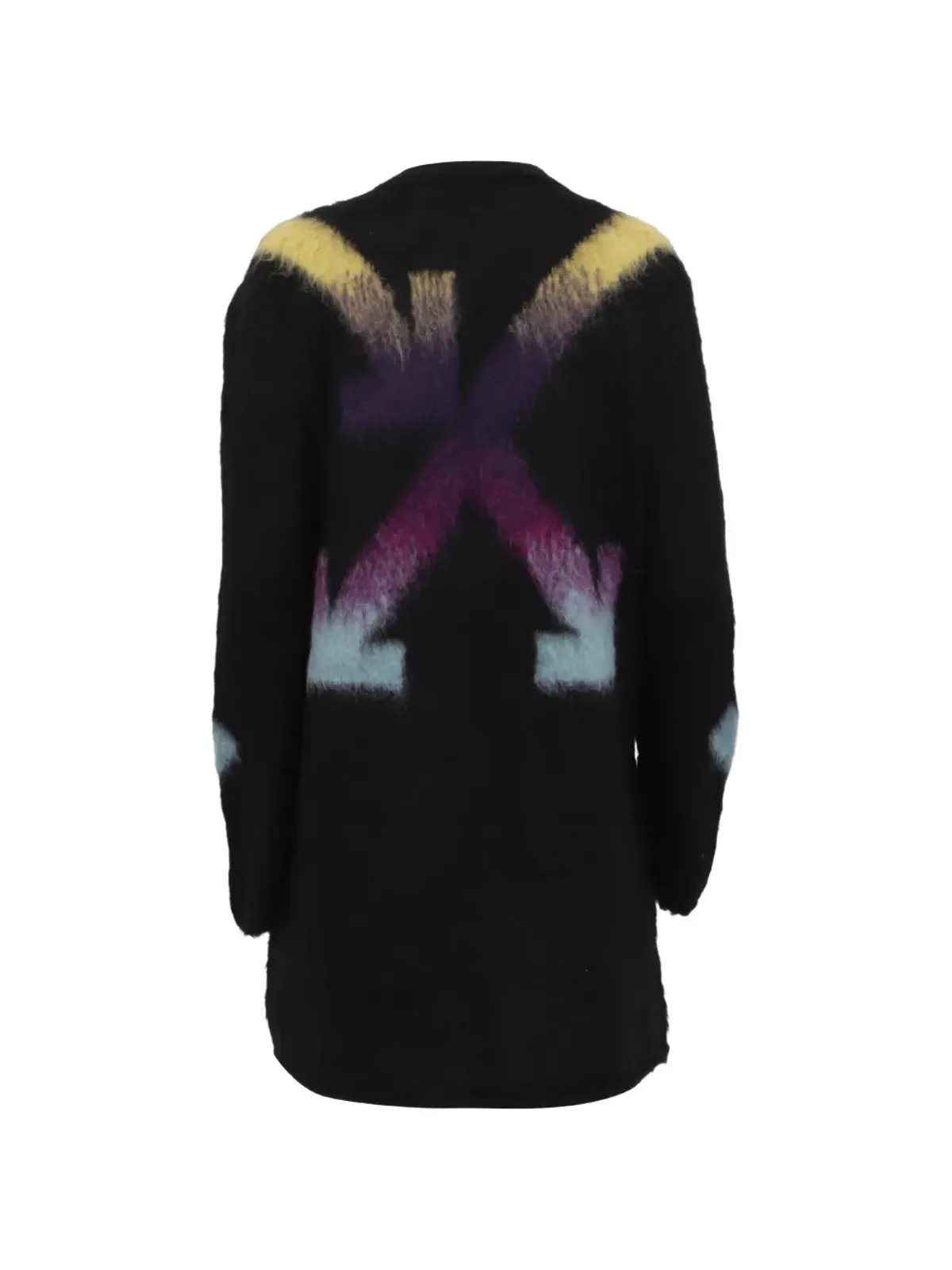 Off-White Pre-Owned アロー ブラッシュド セーター - ブラック - 画像2