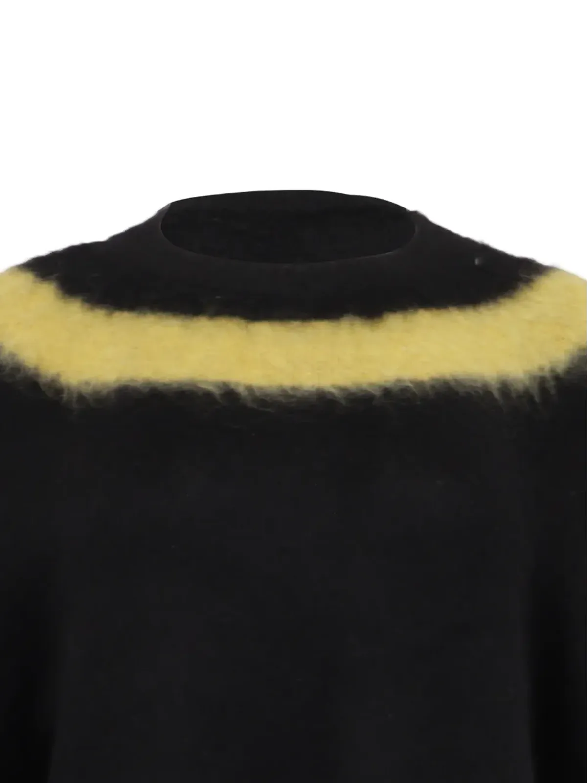 Off-White Pre-Owned アロー ブラッシュド セーター - ブラック - 画像4