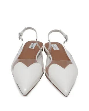 Alaïa Pre-Owned レ・クール ハート スリングバック バレエフラット - サムネイル3