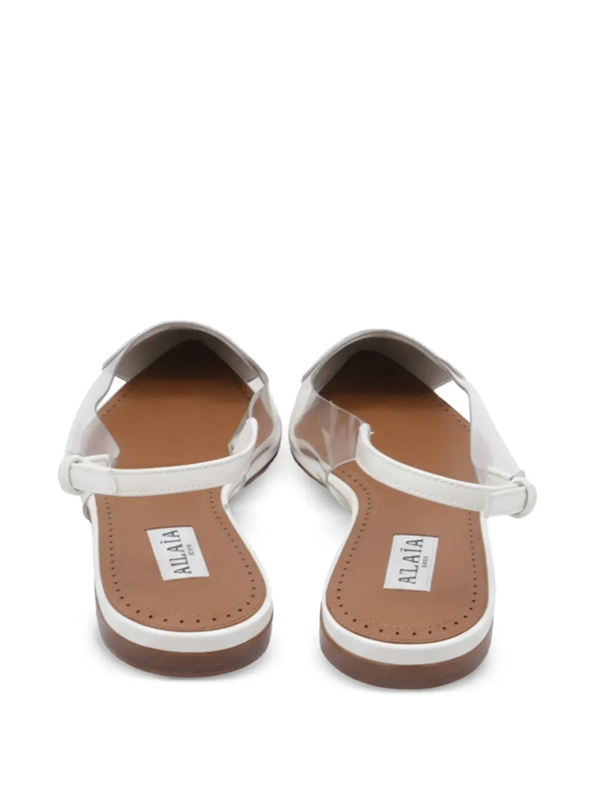 Alaïa Pre-Owned レ・クール ハート スリングバック バレエフラット - 画像4
