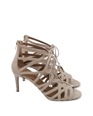 Aquazzura レースアップスエードサンダルヒール - サムネイル1