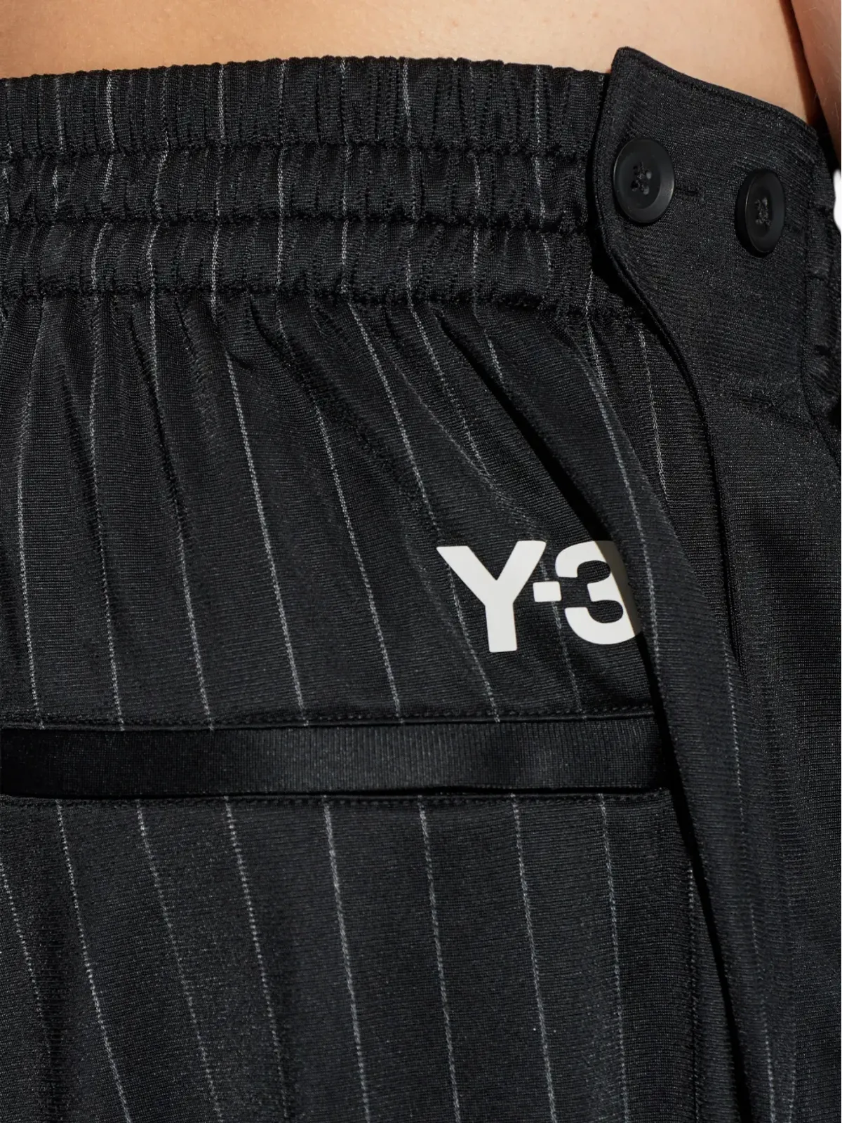 Y-3 ピンストライプ ドローストリング トラックパンツ - 画像5