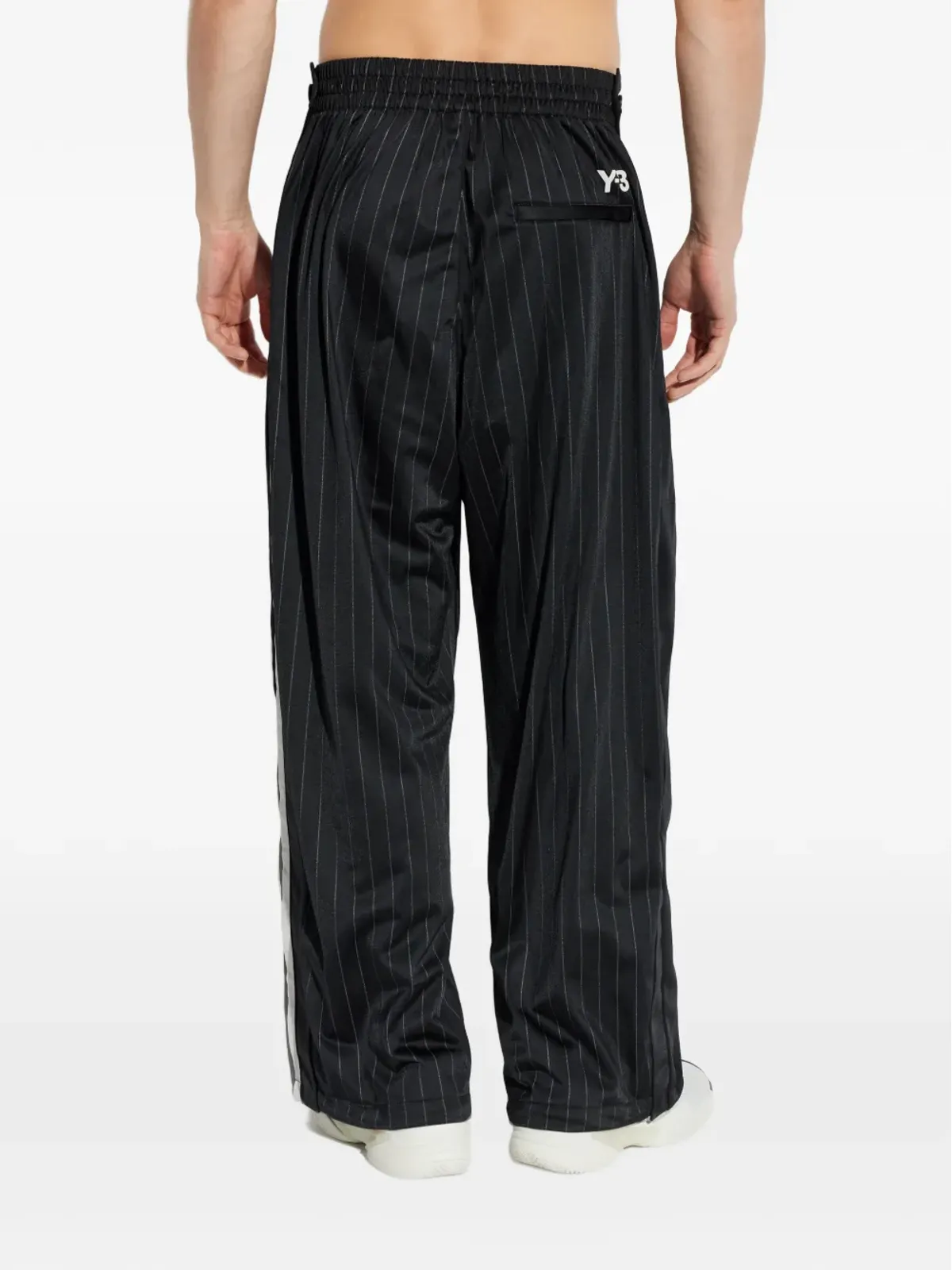 Y-3 ピンストライプ ドローストリング トラックパンツ - 画像4