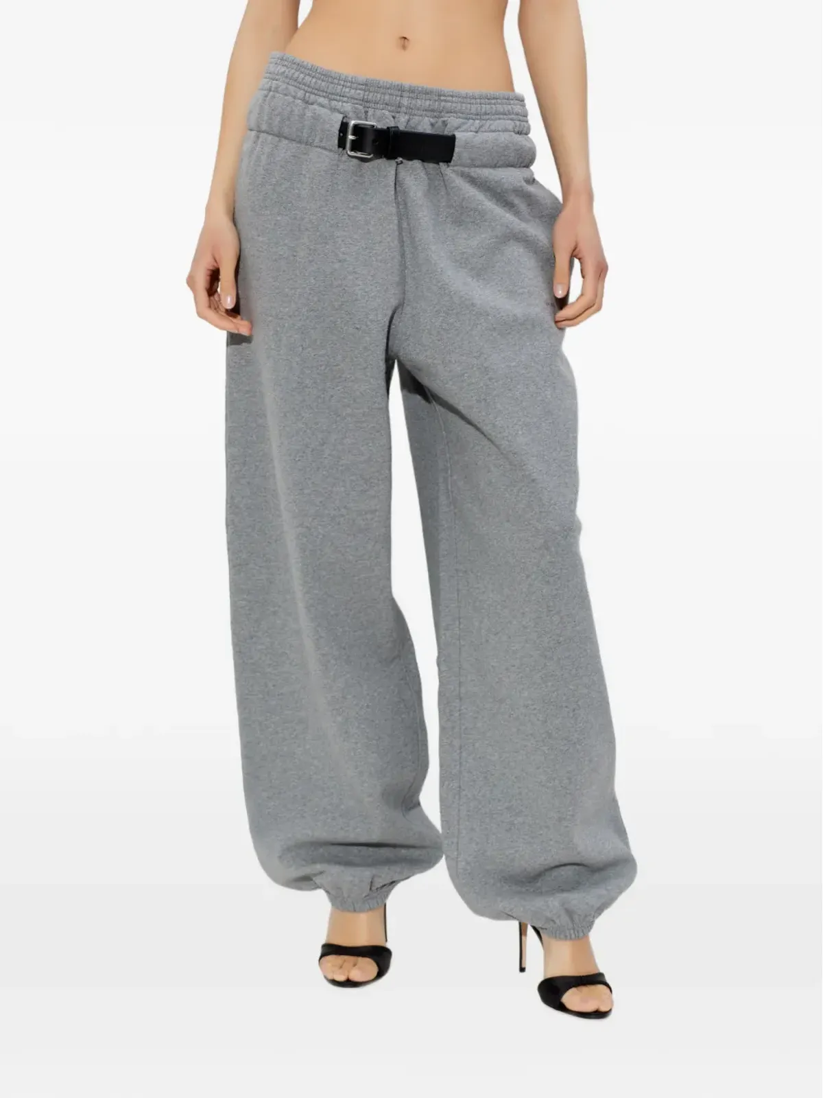 Alexander Wang エラスティケーテッド ウエスト ベルトディテール トラックパンツ - 画像3